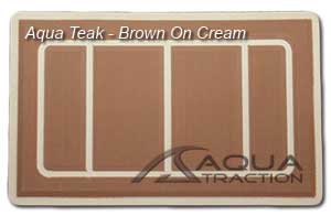 AquaTeak Brown On Cream