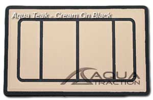 AquaTeak Cream On Black