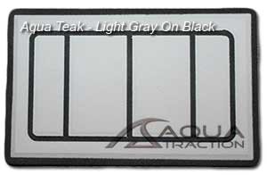 AquaTeak Light Gray On Black